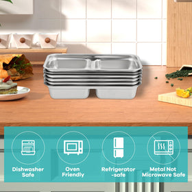 Rainmae bento box 304 stainless steel keeps foods fresh and chemical-free