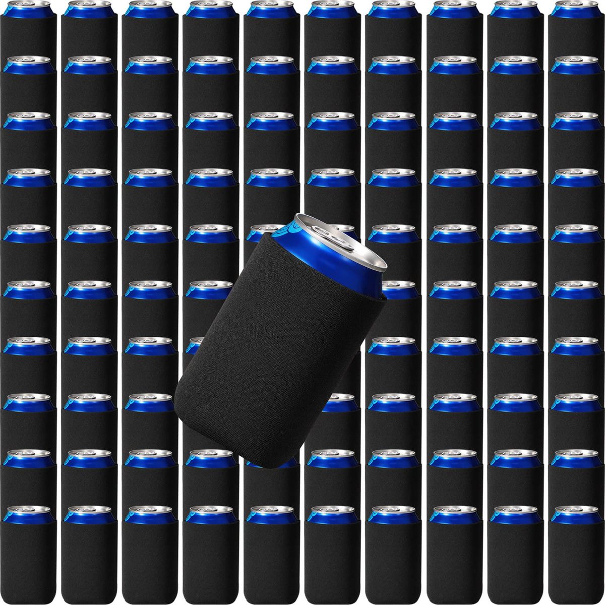 Raiten 200-piece beer cooler sleeves stacked for easy storage.