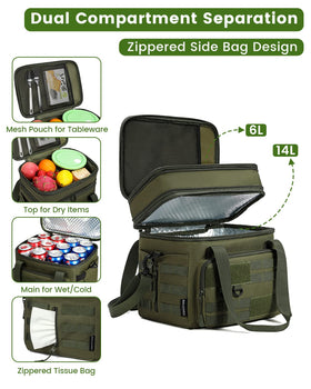 RalChyez Lunch Bag insulation layer preserves temperature for hours without soggy results.