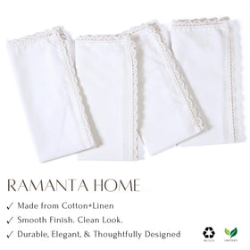 Ramanta Home linen-flax texture close-up emphasizes durable, comfortable surface.