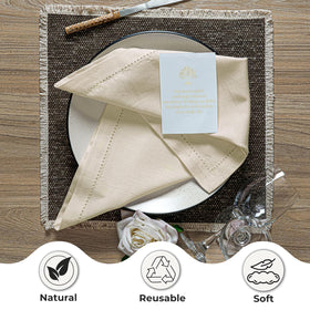 Ramanta Home machine washable napkin designed for easy care