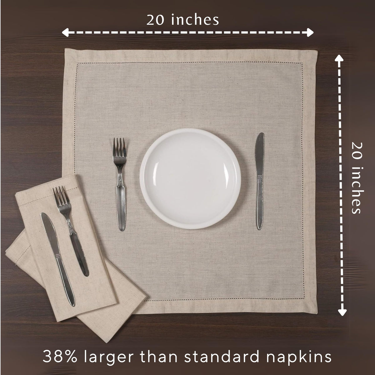 Ramanta Home mitered corner napkin for a classic tailored look