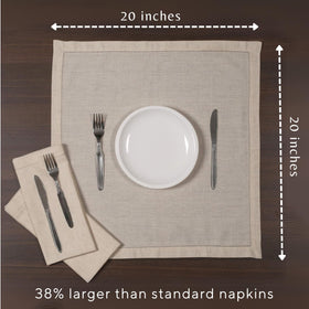 Ramanta Home mitered corner napkin for a classic tailored look