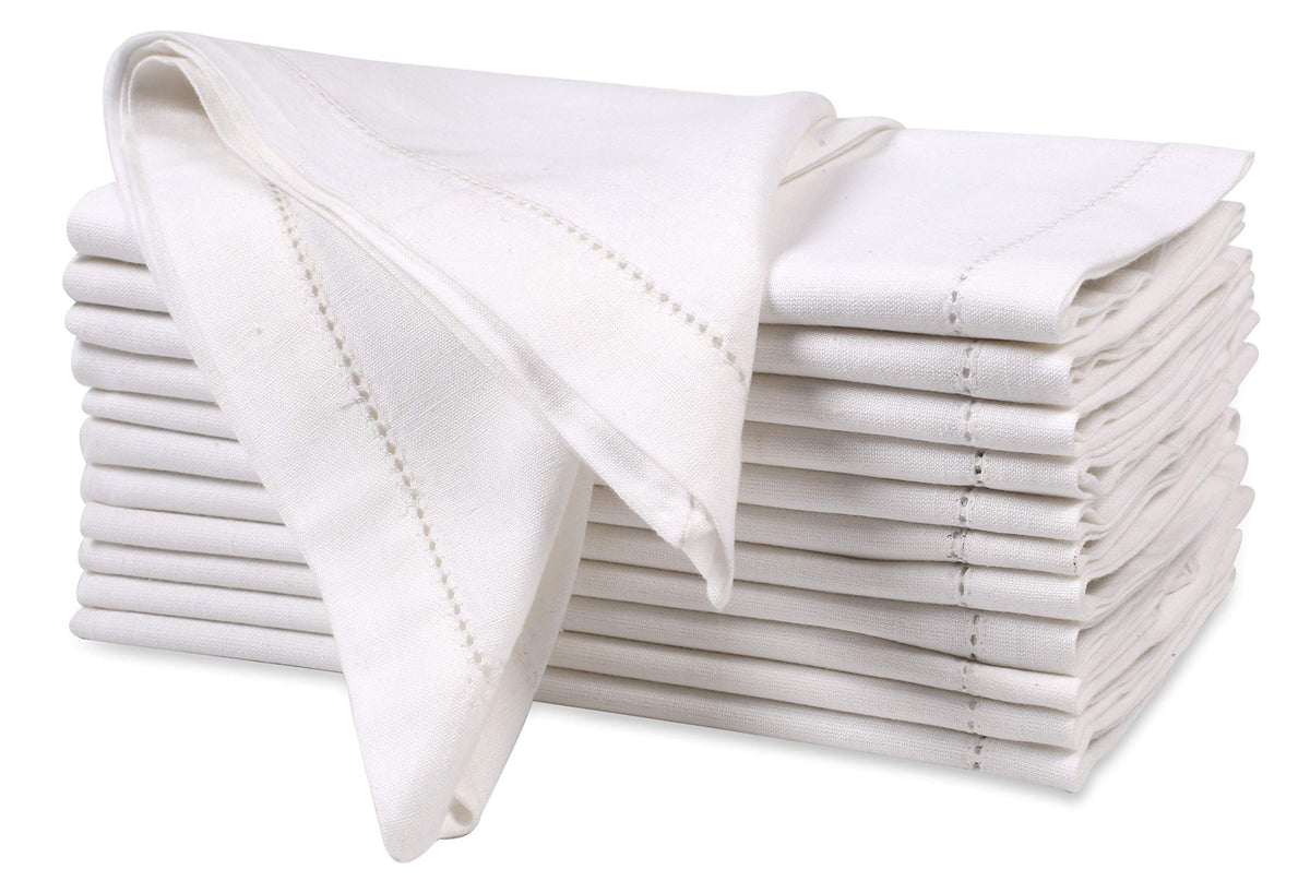 Ramanta Home oversized 20x20 napkins provide generous coverage for formal dining.