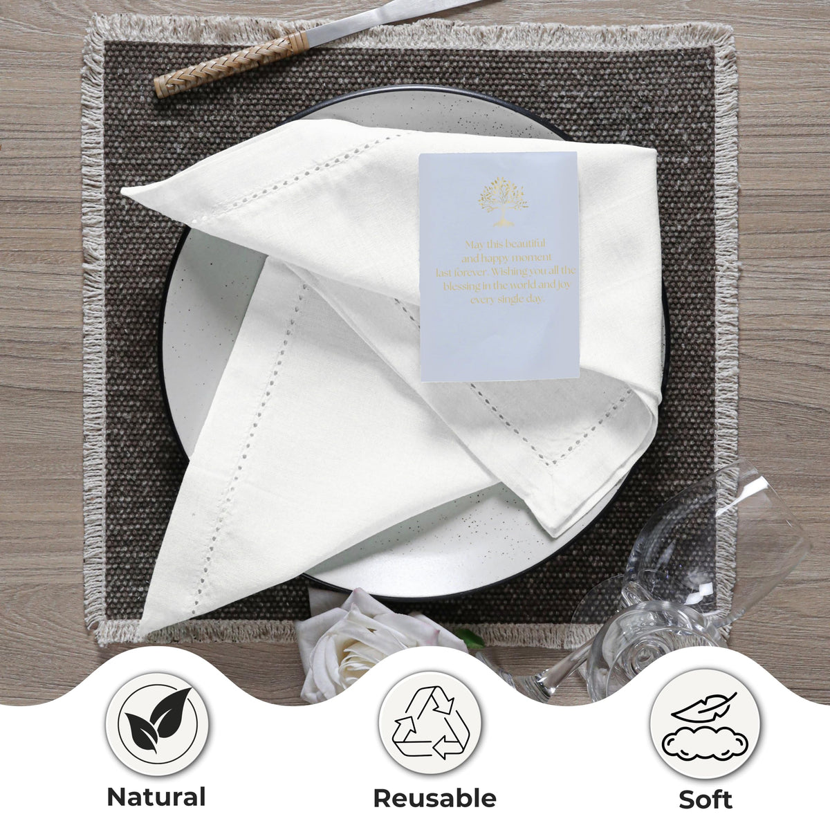 Ramanta Home napkins suited for parties and gatherings, easy to pair with decor.