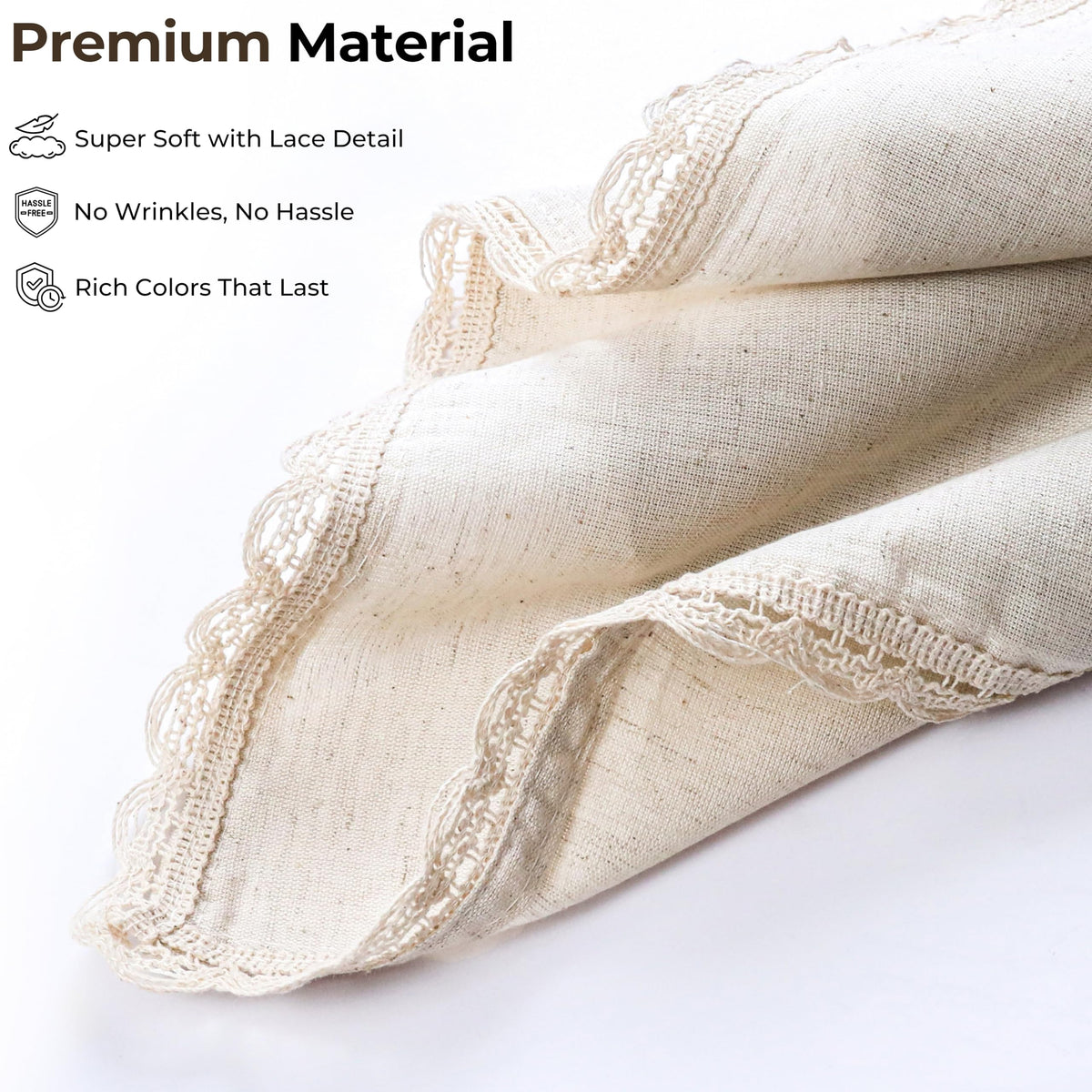 Ramanta Home napkins highlight durable fabric weave for everyday use.
