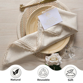 Ramanta Home napkins are machine washable, making care simple.