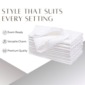Ramanta Home wedding table setup with timeless simplicity and elegance.