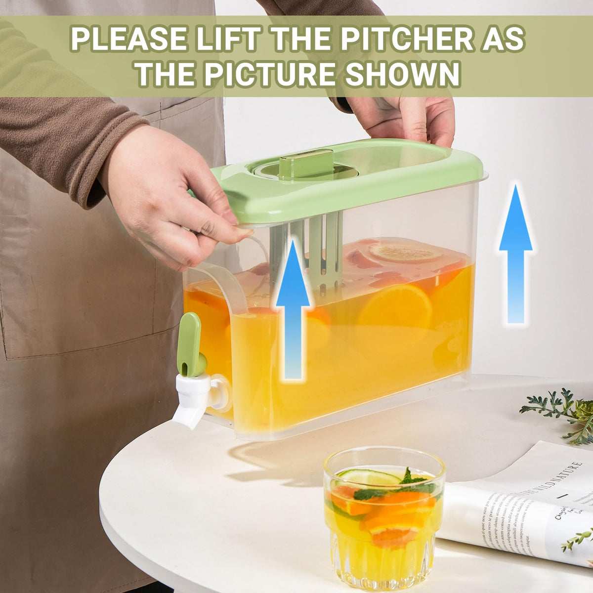 RAMFIYN pitcher is dishwasher-safe for most parts, simplifying cleanup.