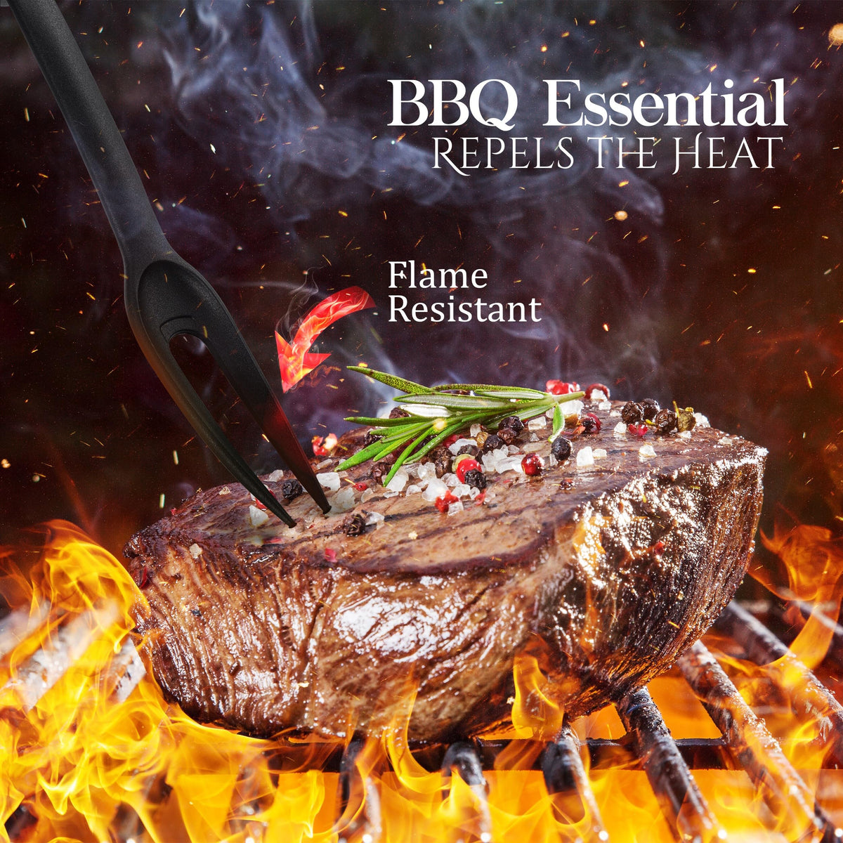 Ram Pro nylon fork is dishwasher safe for easy cleanup after meals.