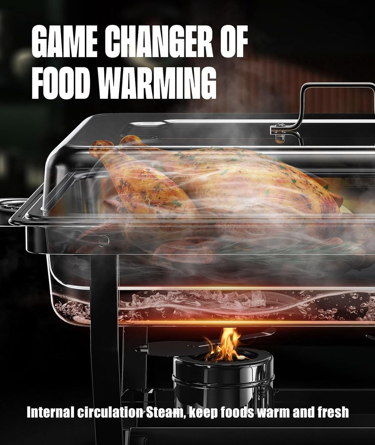RAMVIC chafing dishes easy-assembly enables quick event setup.