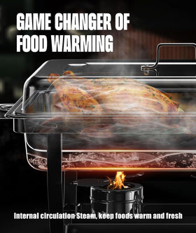 RAMVIC chafing dishes easy-assembly enables quick event setup.