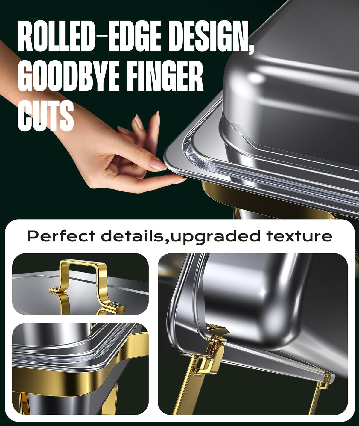 RAMVIC roll-edge design for safer handling and easier cleanup