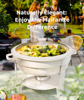 RAMVIC stackable frame with pans and lid for compact storage.