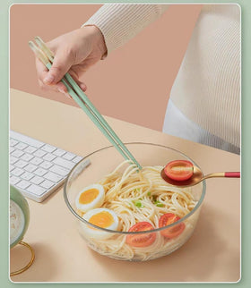 Random Mood fiberglass chopsticks showing durability