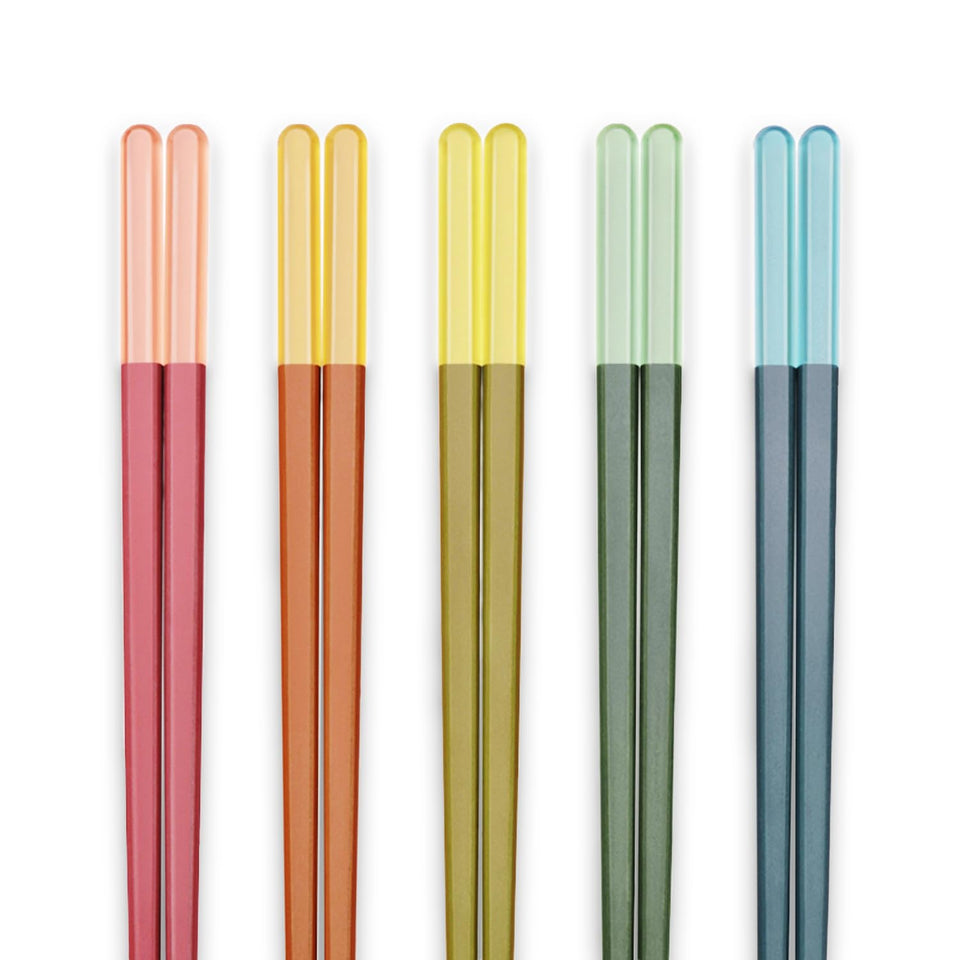 Random Mood chopsticks in ice fog color with elegant reusable design