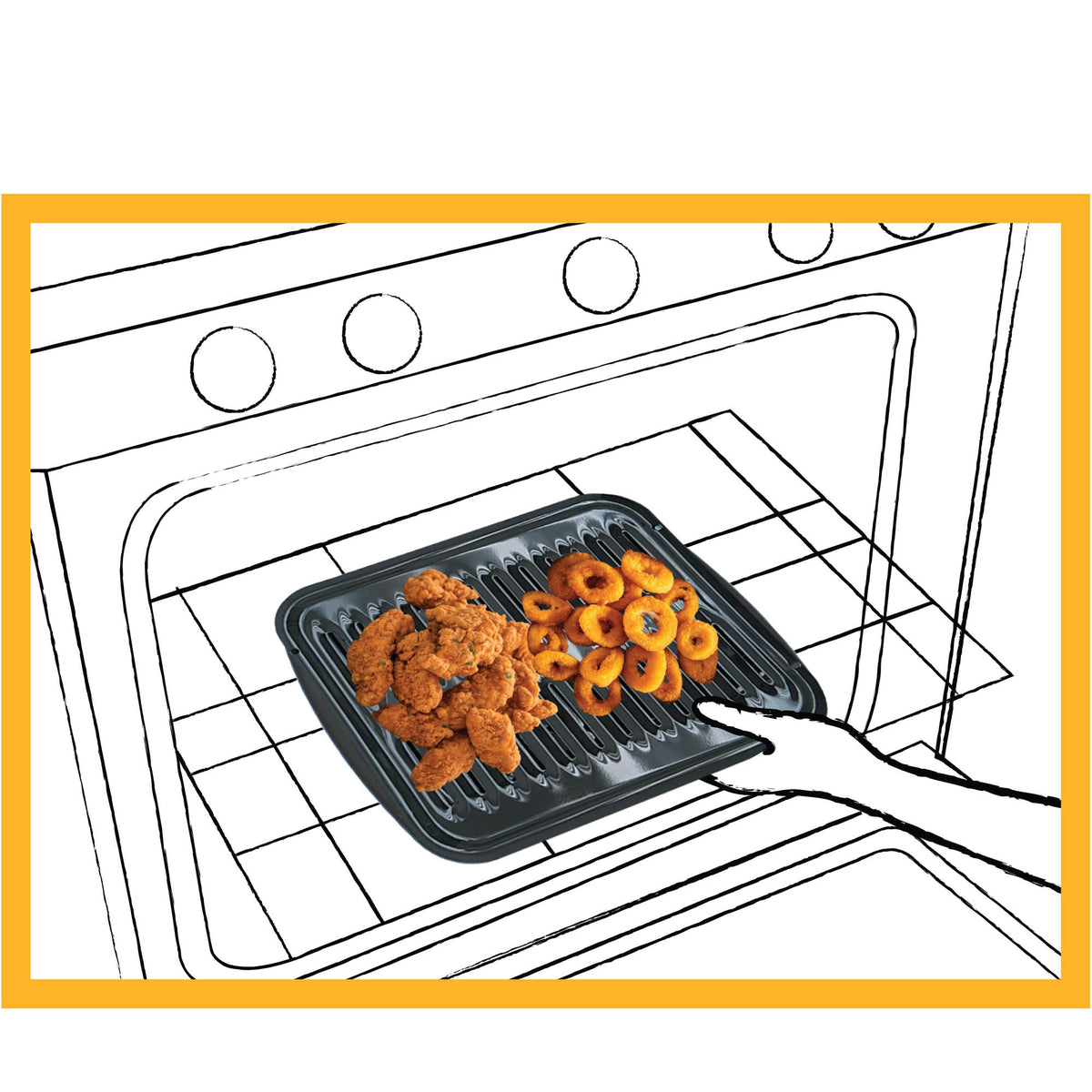 Range Kleen BP106X broiler use for grilling under the oven's broiler