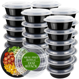 RANLITTLE 32oz meal prep bowl with lid for weekly planning and portion control.