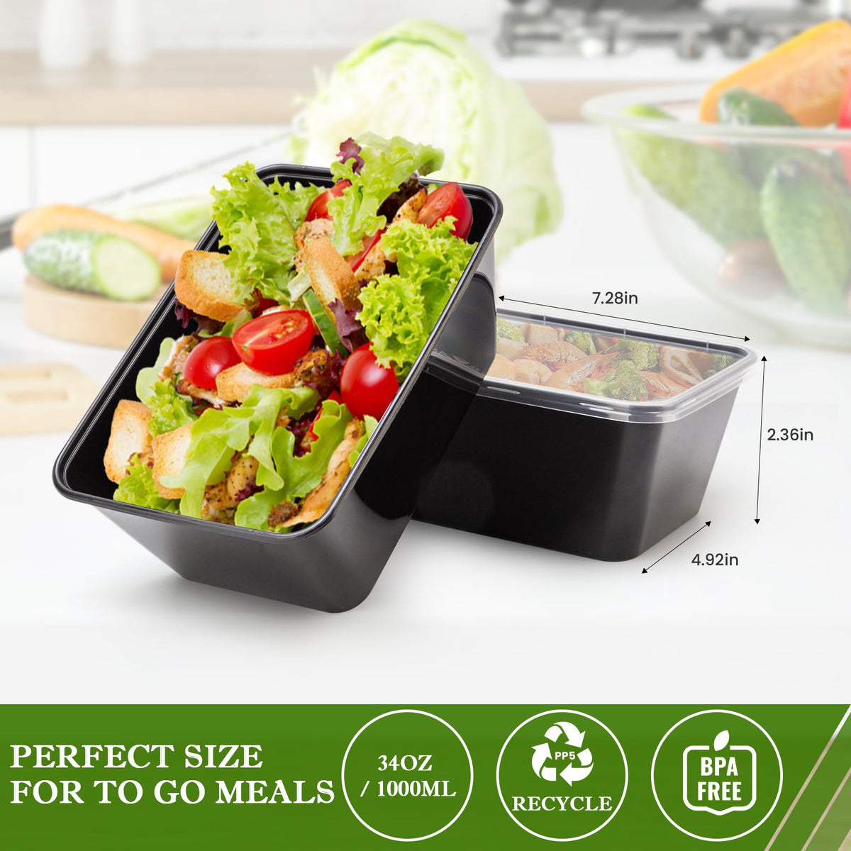 RANLITTLE stackable design saves fridge and freezer space.
