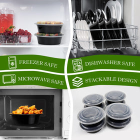 RANLITTLE stackable design saves fridge and cabinet space.