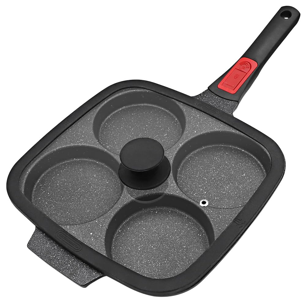 RANX INGST large egg pan with lid for fluffy omelets and easy cleanup.