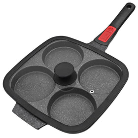 RANX INGST large egg pan with lid for fluffy omelets and easy cleanup.
