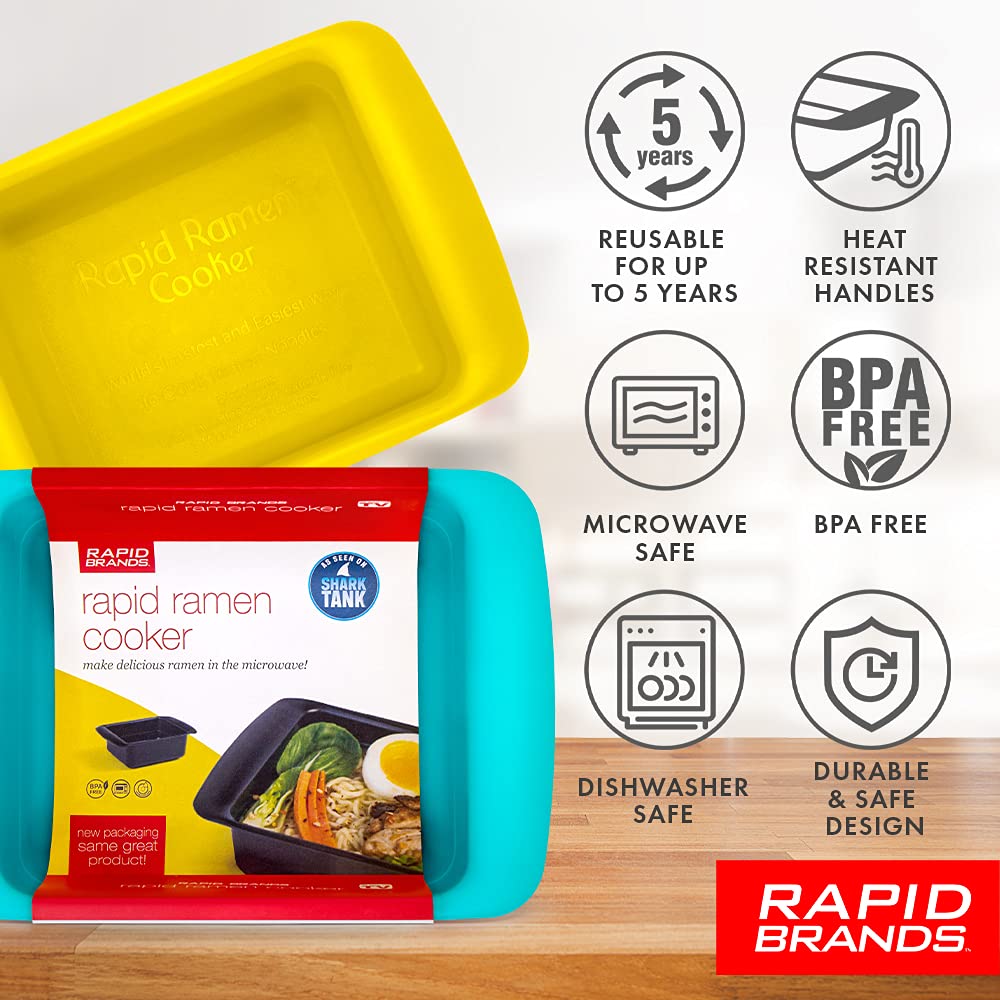 Rapid Ramen Cooker dishwasher-safe design for easy cleanup