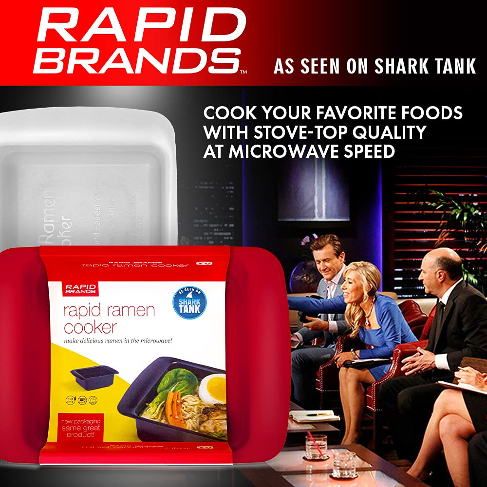 Rapid Ramen Cooker easy-clean surface reduces scrubbing after meals