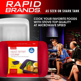 Rapid Ramen Cooker easy-clean surface reduces scrubbing after meals