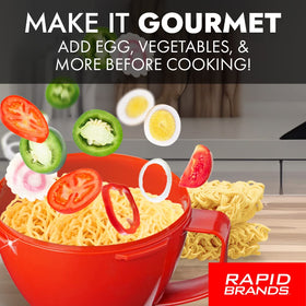 Rapid Soup Mug in dishwasher-safe configuration for easy cleaning.