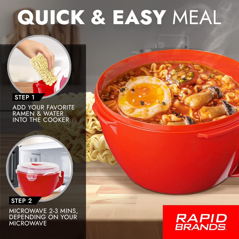 Rapid Soup Mug in microwave-ready setup for quick hot meals.