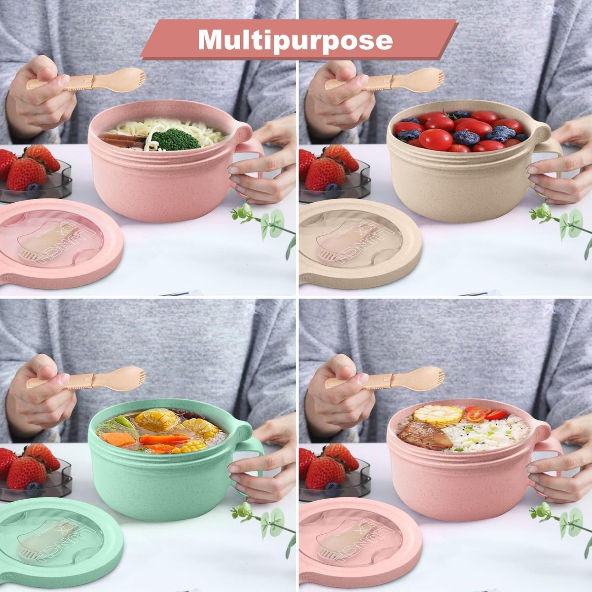 Rarapop easy-grip design lets you move bowls from microwave to table with ease.