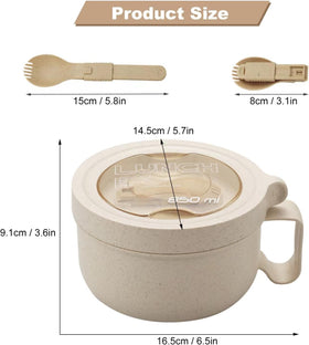 Rarapop 28.74-ounce wheat straw bowls are lightweight and eco-friendly.
