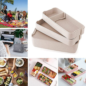 Rarapop BPA-free wheat fiber material offers sturdy, odor-free lunch containers.
