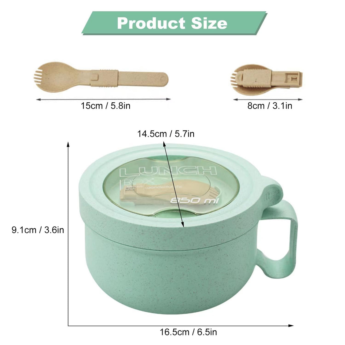 Rarapop portable leftovers bowl ideal for reheating at home, office, or travel.