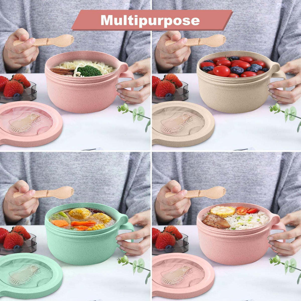 Rarapop soup bowl perfect for cereal, pasta, or noodles.