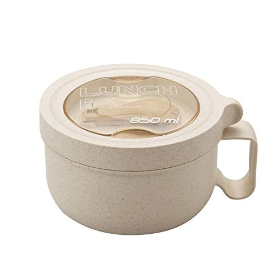 Rarapop soup bowl with twist-lock lid for spill-free meals on the go.
