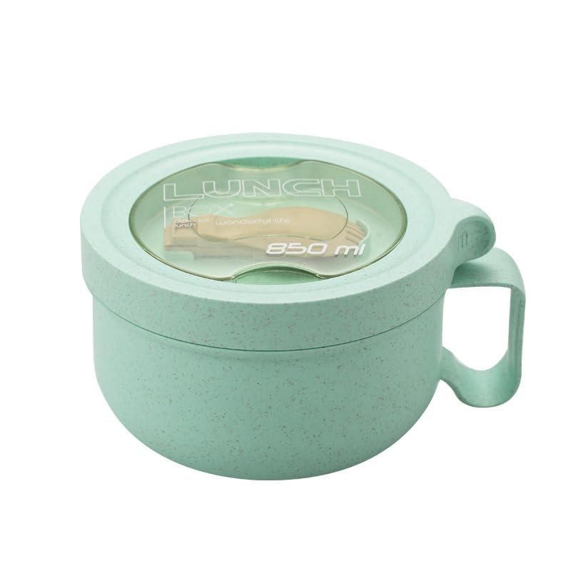Rarapop wheat straw bowl with side handle for safe, comfy transport.