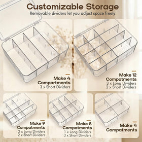 Rasydyn acrylic drink packets caddy offers clear visibility for quick selection.