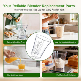 Ratiekc bottom design keeps cup steady and prevents slipping on counters.
