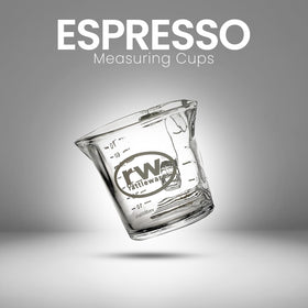 Rattleware commercial-grade shot pitcher designed for high-volume café service.