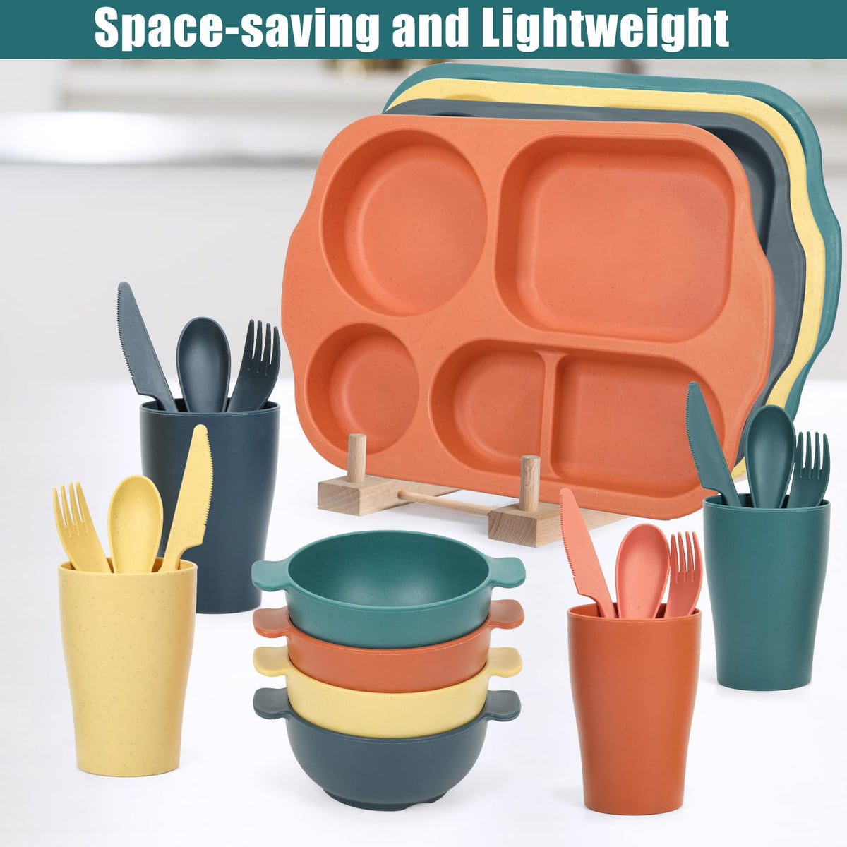 Ratulie kids utensils set ideal for school lunches and picnics.
