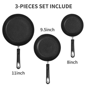 RATWIA 11-inch ceramic frying pan—versatile for searing and sautéing.