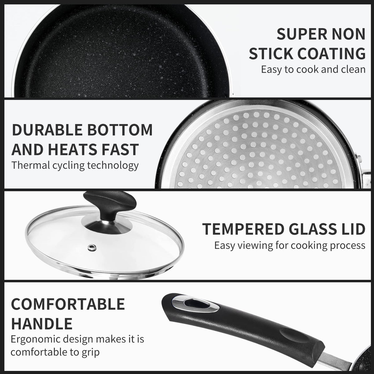 RATWIA nonstick coating close-up highlighting durable surface.