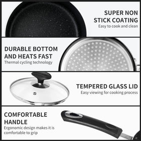 RATWIA nonstick coating close-up highlighting durable surface.