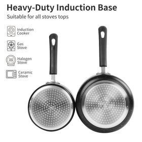 RATWIA nonstick saucepan with heat-resistant handle for safe cooking.