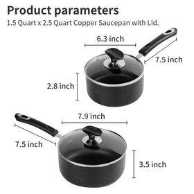 RATWIA saucepan with tempered glass lid preserves flavor during cooking.