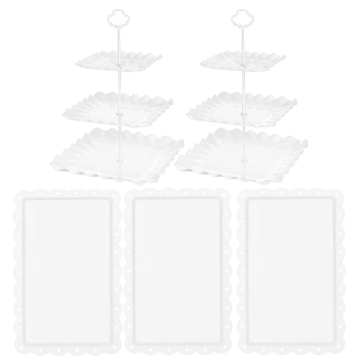RAUVOLFIA 3-tier cupcake stand assembled for an elegant dessert display