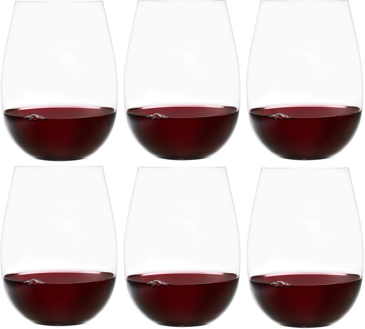 Ravenscroft Sweethome 17oz stemless glass, front view, adds refined style to everyday gatherings.