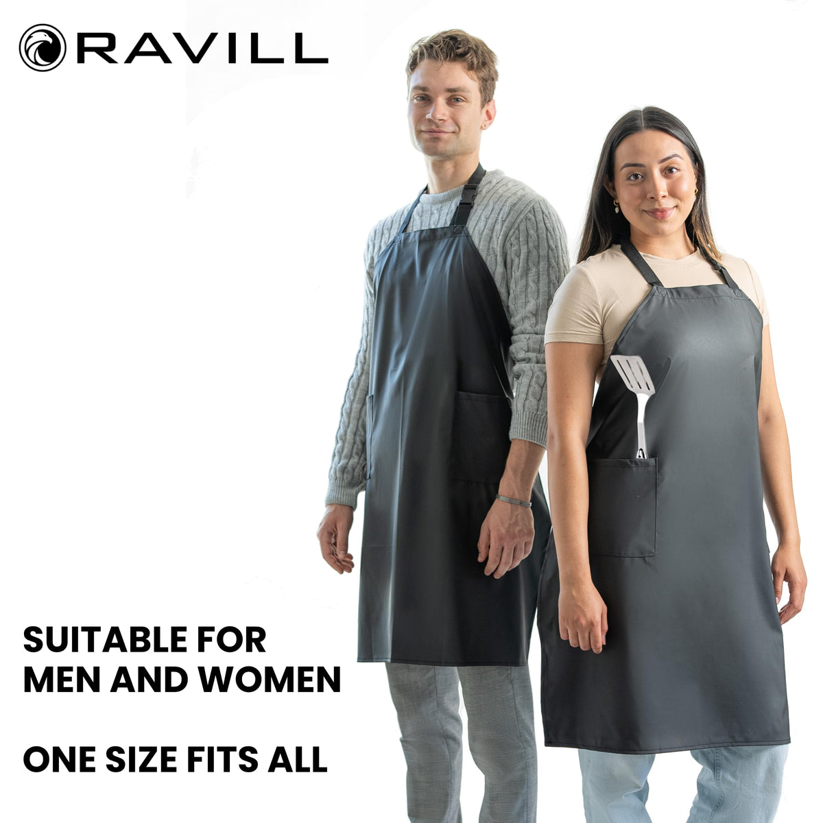 Ravill apron suited for pet grooming thanks to stain-resistant surface.